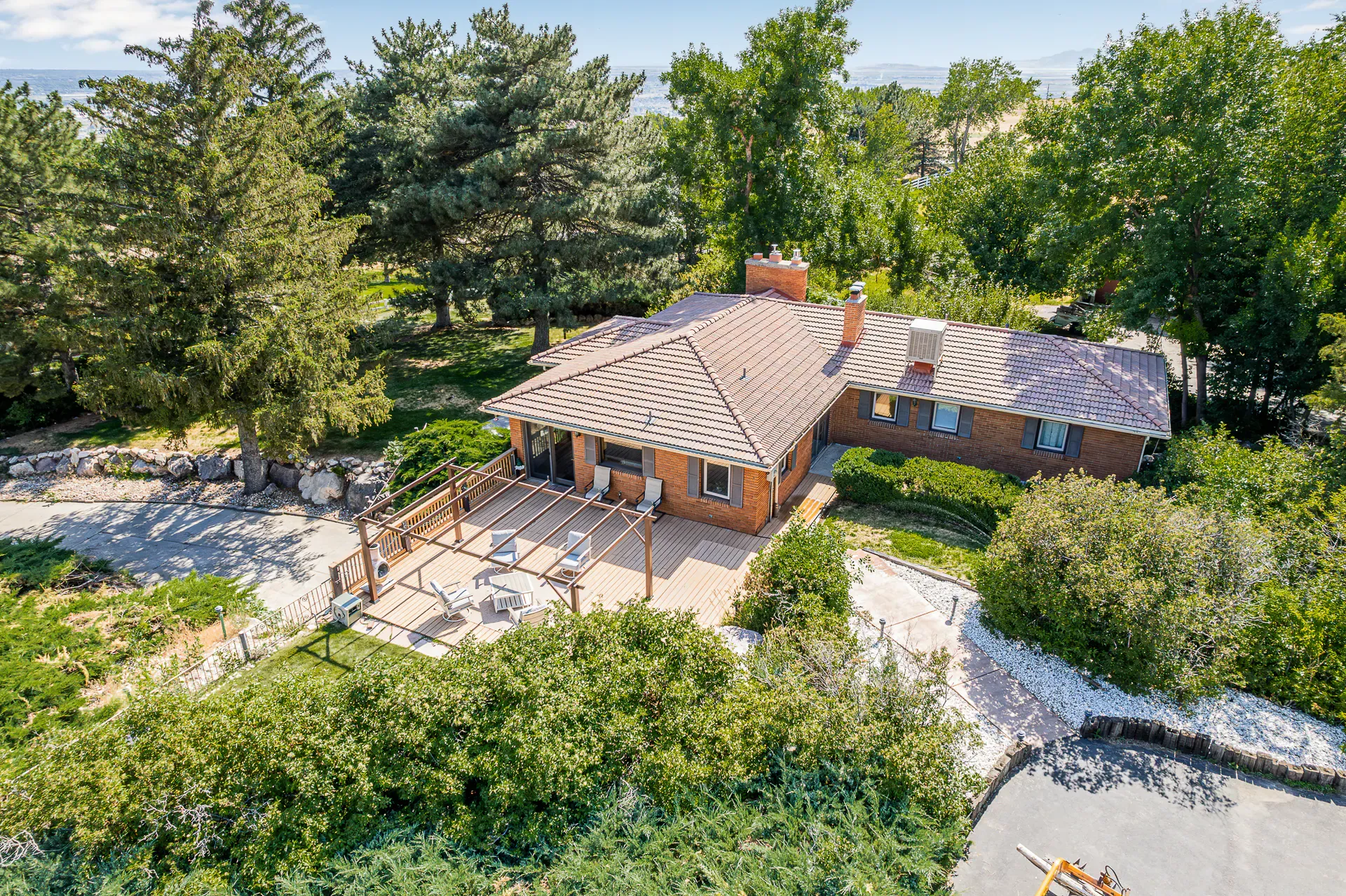 Aerial real estate listing photo, Utah