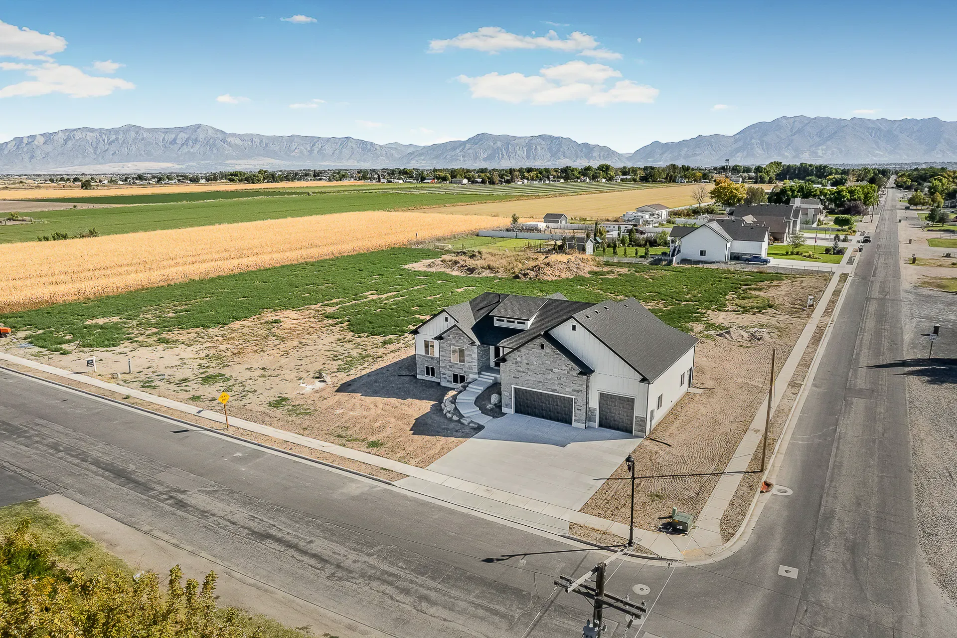 Aerial real estate listing photo, Utah