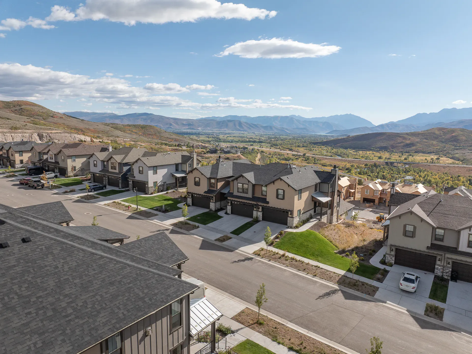 Aerial real estate listing photo, Utah