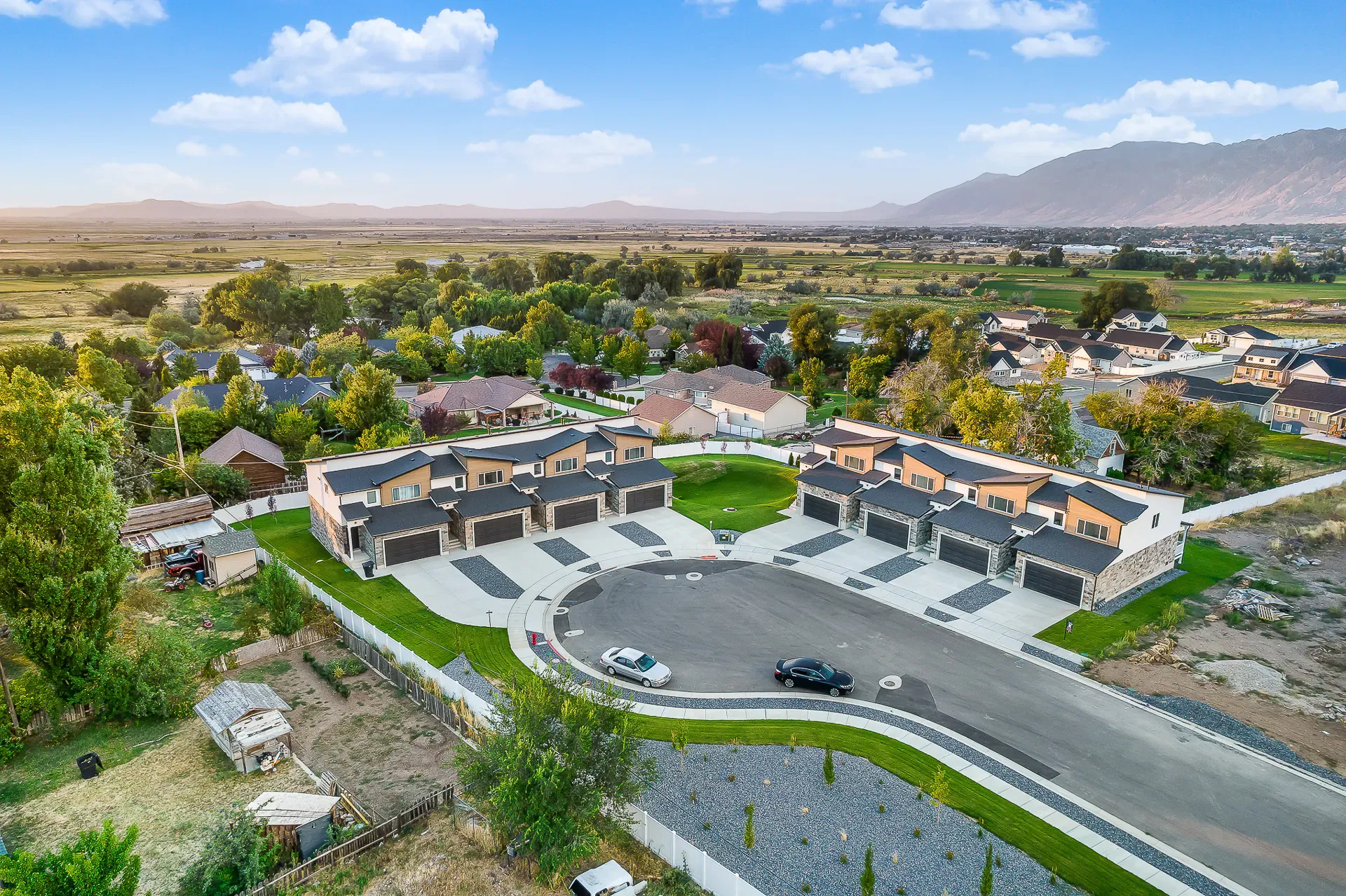Aerial real estate listing photo, Utah
