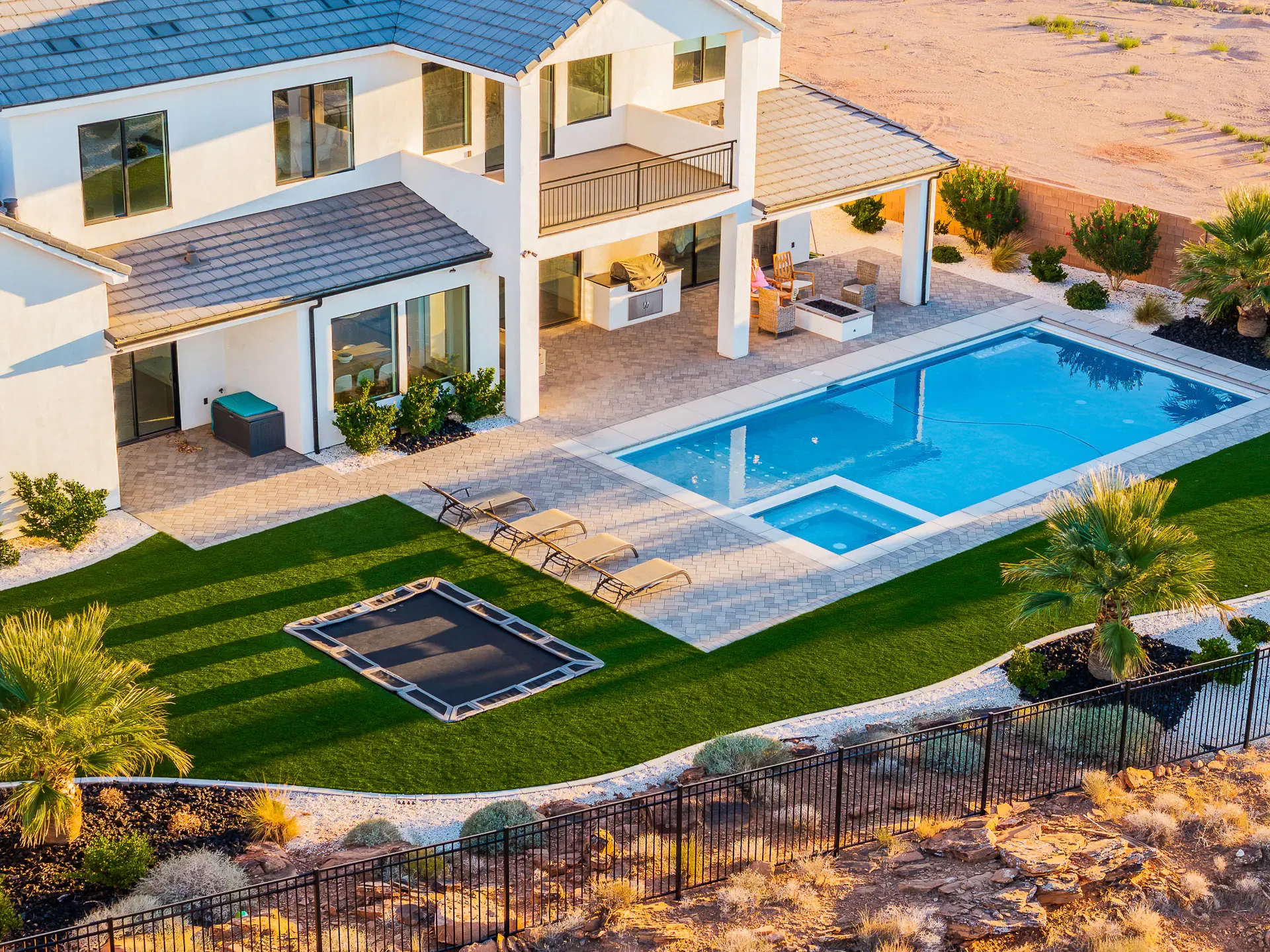 Aerial real estate listing photo, Utah